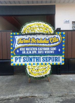 Papan Bunga Duka di Kawagit