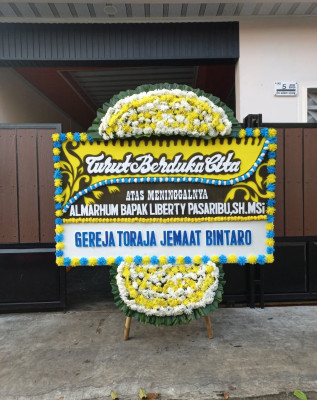Papan Bunga Duka di Kawagit