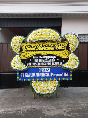 Papan Bunga Duka di Kawagit